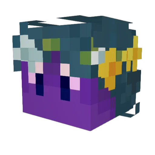 Dilealer Minecraft avatar head, 3D render