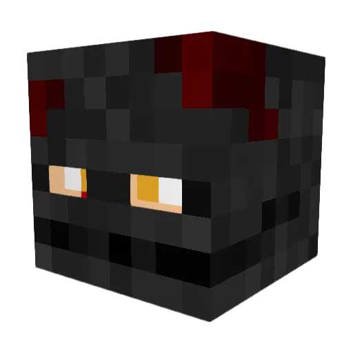 Dileg Minecraft avatar head, 3D render