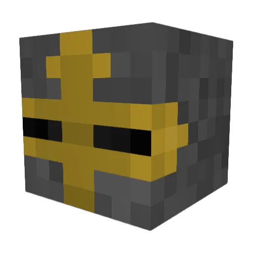 Dilinata Minecraft avatar head, 3D render