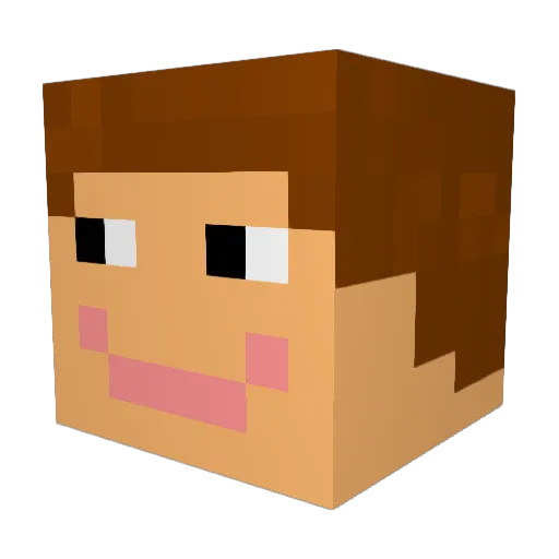 Dilithium_Power Minecraft avatar head, 3D render