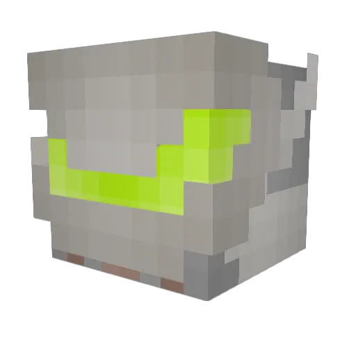 DillPickle021504 Minecraft avatar head, 3D render
