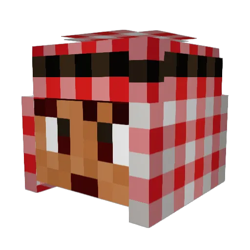 DillPickle605 Minecraft avatar head, 3D render