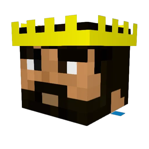 DillPickles12 Minecraft avatar head, 3D render