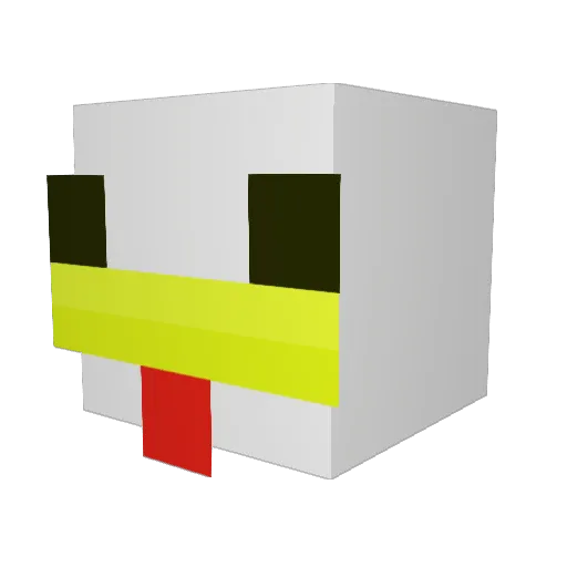 Dill_241 Minecraft avatar head, 3D render