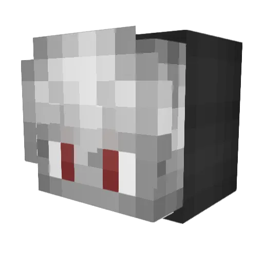 Dillchiplet Minecraft avatar head, 3D render