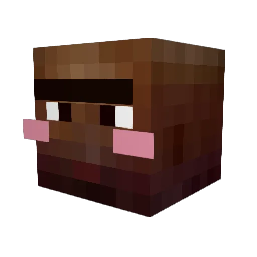 Dillermand1 Minecraft avatar head, 3D render