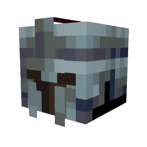 Dilllong Minecraft avatar head, 3D render
