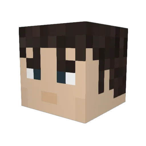 DillonBurgess Minecraft avatar head, 3D render