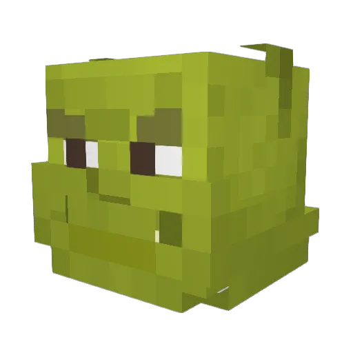 DillonIsPapi Minecraft avatar head, 3D render