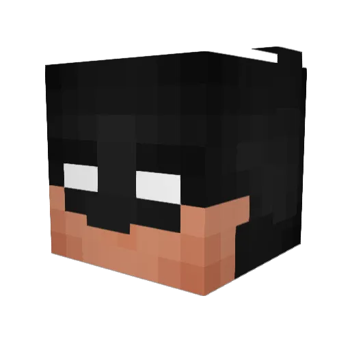 DillonNY Minecraft avatar head, 3D render