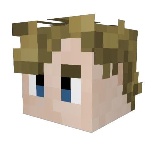 DillonRGaming Minecraft avatar head, 3D render