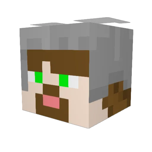 Dillon_XD Minecraft avatar head, 3D render