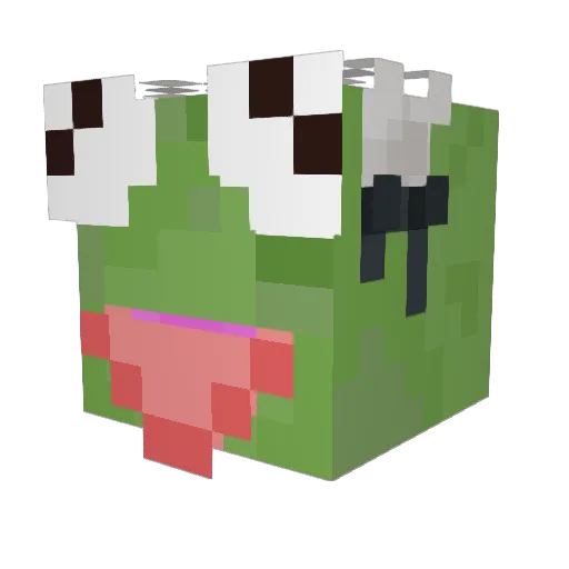 Dillsdo Minecraft avatar head, 3D render