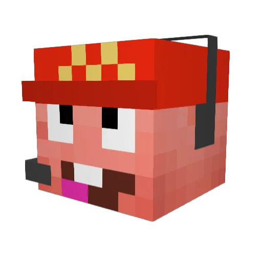 Dilly0018 Minecraft avatar head, 3D render