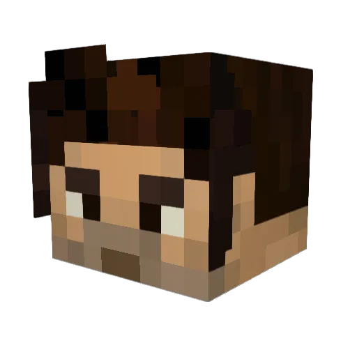 DillyDylan Minecraft avatar head, 3D render