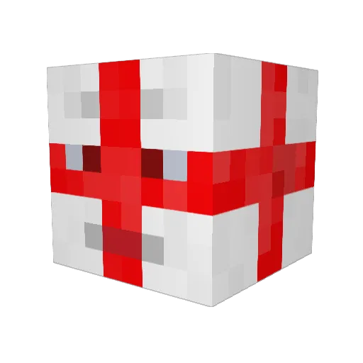 DillyWooWho Minecraft avatar head, 3D render