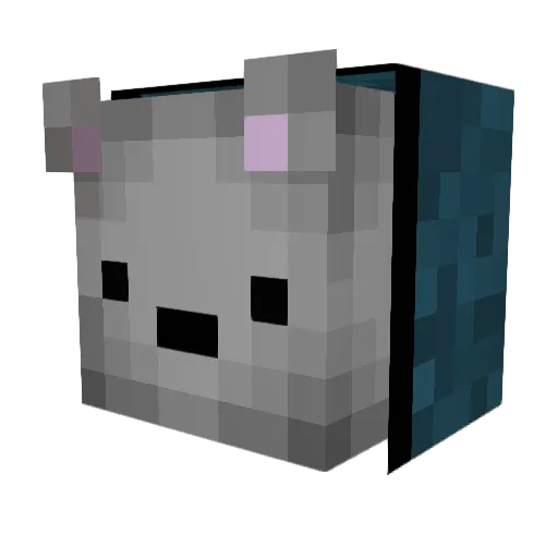 Dillyflower Minecraft avatar head, 3D render