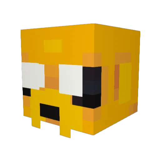 Dillythethird Minecraft avatar head, 3D render