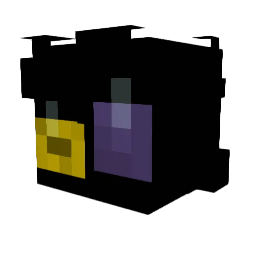Dim4kCool Minecraft avatar head, 3D render