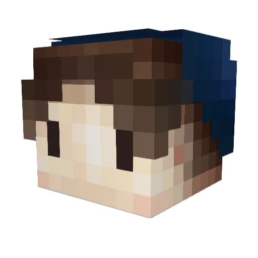 DimLoong Minecraft avatar head, 3D render