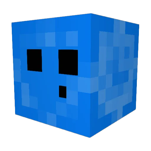 DimSin Minecraft avatar head, 3D render