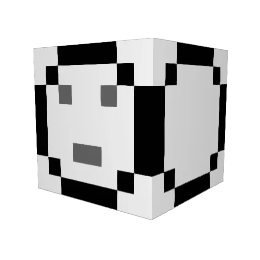 DimSumDeluxe Minecraft avatar head, 3D render