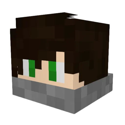 Dim_vr Minecraft avatar head, 3D render