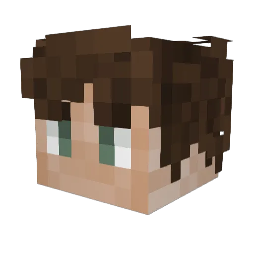 Dima1245 Minecraft avatar head, 3D render