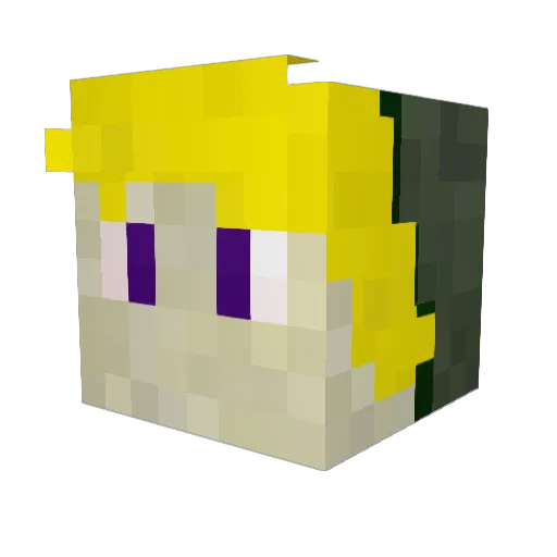 DimaTaran Minecraft avatar head, 3D render
