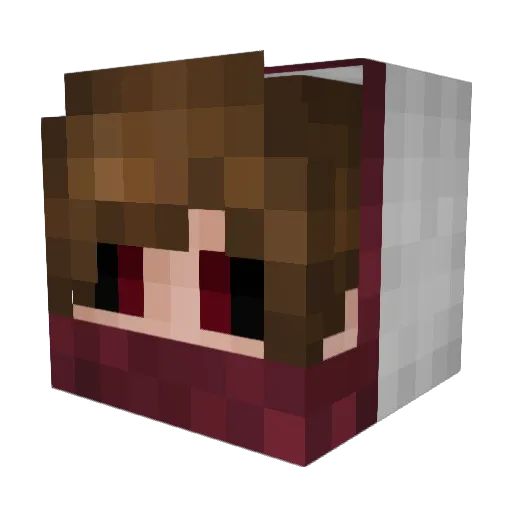 Dima_Guns Minecraft avatar head, 3D render