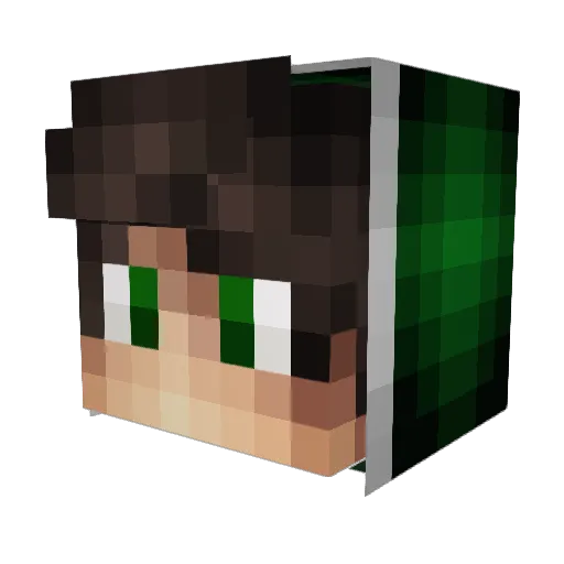 Dimaethor05 Minecraft avatar head, 3D render