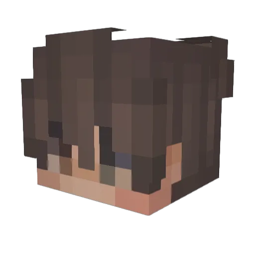 Dimairty Minecraft avatar head, 3D render