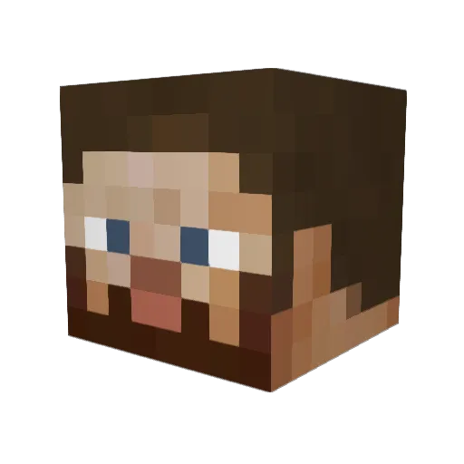 Dimanti88 Minecraft avatar head, 3D render