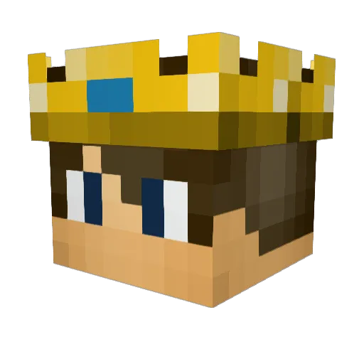 DimasChann Minecraft avatar head, 3D render