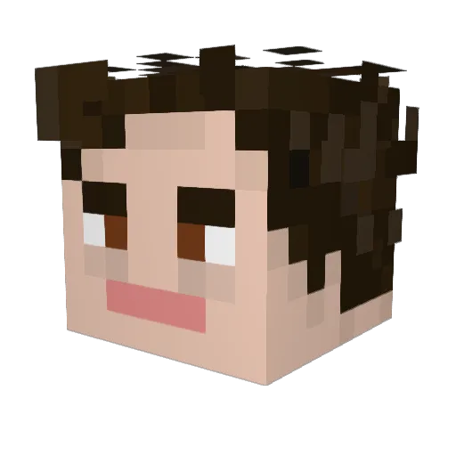 DimasSh Minecraft avatar head, 3D render