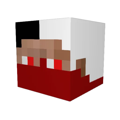 Dimastiy60 Minecraft avatar head, 3D render