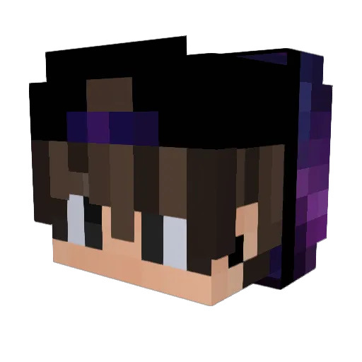Dimatrk Minecraft avatar head, 3D render
