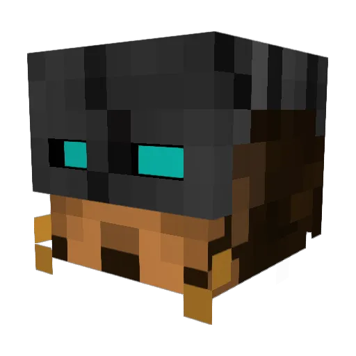 Dimbound Minecraft avatar head, 3D render
