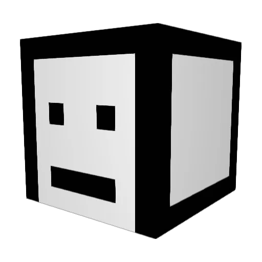 Dimeedition Minecraft avatar head, 3D render