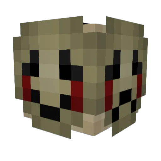 Dimethylcadmium Minecraft avatar head, 3D render