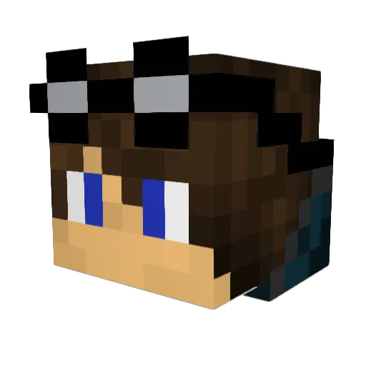 Dimetro96 Minecraft avatar head, 3D render