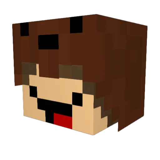 Dimi3006 Minecraft avatar head, 3D render