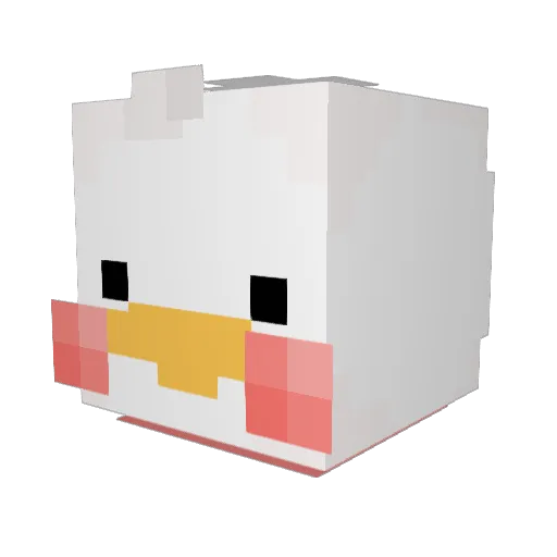 Dimi_o_o_ Minecraft avatar head, 3D render