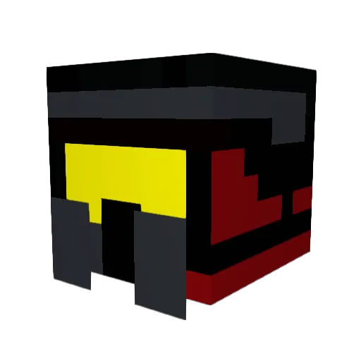 Dimicrock Minecraft avatar head, 3D render
