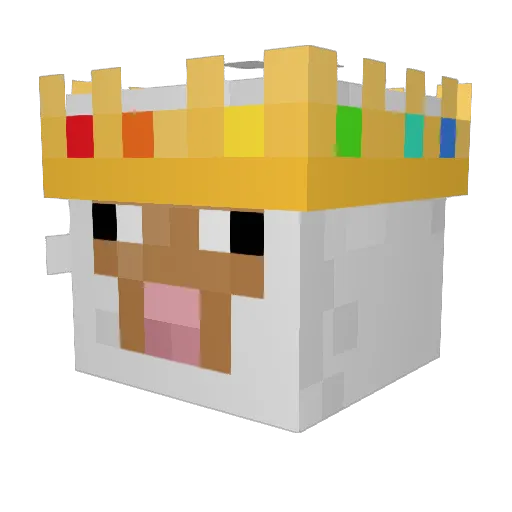 Dimitrados Minecraft avatar head, 3D render