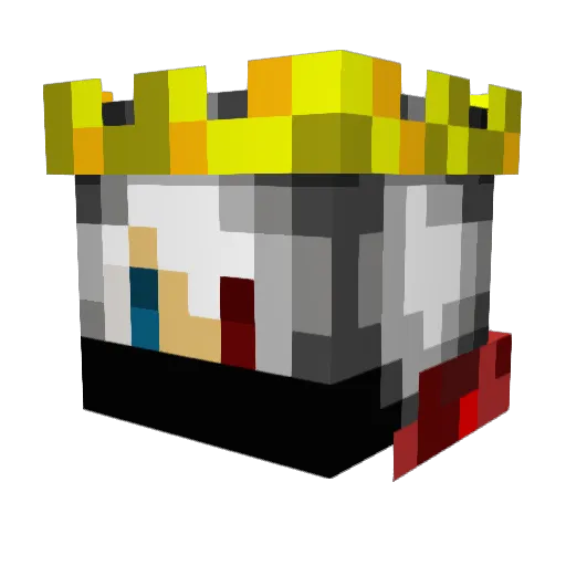 Dimitri11 Minecraft avatar head, 3D render