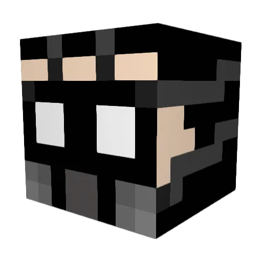 Dimitrigaming Minecraft avatar head, 3D render