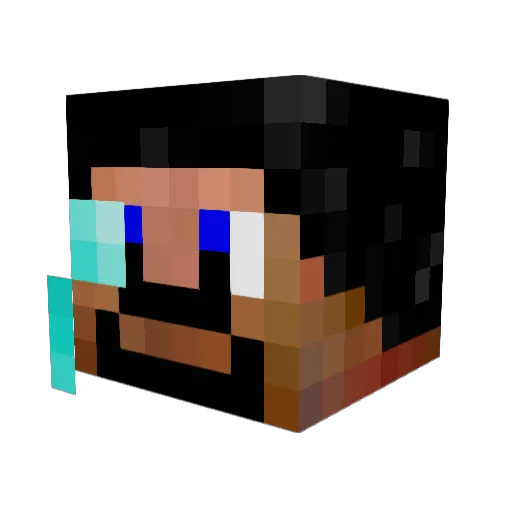 DimitryErofeeff Minecraft avatar head, 3D render