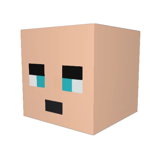 Dimka3 Minecraft avatar head, 3D render
