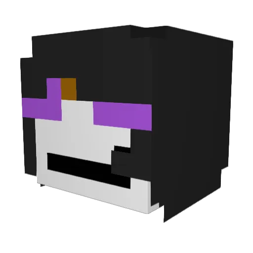 Dimlink12 Minecraft avatar head, 3D render